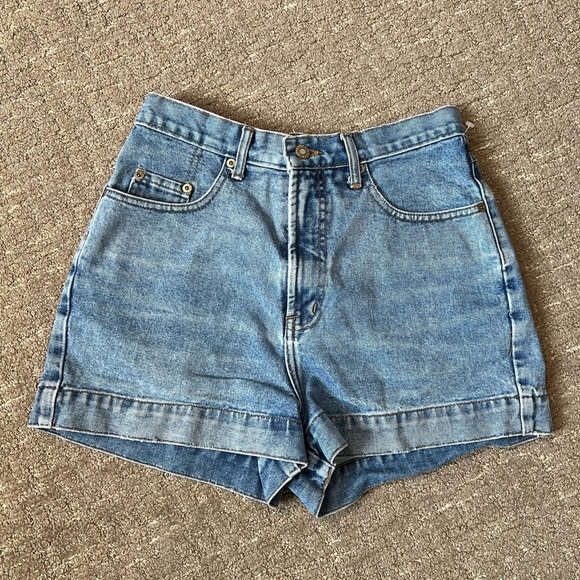90’s Vintage High Rise Mom Short Medium Wash Size 10 - Picture 1 of 5